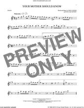 Cover icon of Your Mother Should Know sheet music for violin solo by The Beatles, John Lennon and Paul McCartney, intermediate skill level