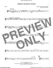 Cover icon of When I'm Sixty-Four sheet music for horn solo by The Beatles, John Lennon and Paul McCartney, intermediate skill level
