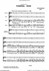 Cover icon of Funeral Ikos sheet music for choir (SATB: soprano, alto, tenor, bass) by John Tavener, classical score, intermediate skill level