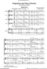 Cover icon of The St. Paul's Cathedral Magnificat And Nunc Dimittis sheet music for choir (SATB: soprano, alto, tenor, bass) by Herbert Howells, classical score, intermediate skill level