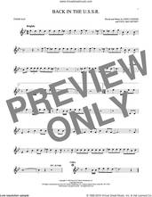 Cover icon of Back In The U.S.S.R. sheet music for tenor saxophone solo by The Beatles, John Lennon and Paul McCartney, intermediate skill level