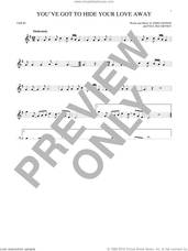 Cover icon of You've Got To Hide Your Love Away sheet music for violin solo by The Beatles, John Lennon and Paul McCartney, intermediate skill level
