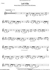 Cover icon of Let It Be sheet music for clarinet solo by The Beatles, John Lennon and Paul McCartney, intermediate skill level