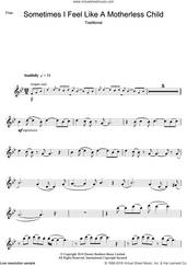 Cover icon of Sometimes I Feel Like A Motherless Child sheet music for flute solo, intermediate skill level