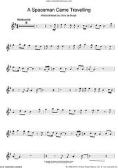 Cover icon of A Spaceman Came Travelling sheet music for violin solo by Chris de Burgh, intermediate skill level