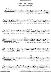 Cover icon of Stop The Cavalry sheet music for violin solo by Jona Lewie, intermediate skill level