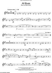 Cover icon of All Blues sheet music for clarinet solo by Miles Davis, intermediate skill level