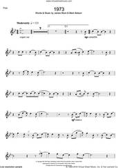 Cover icon of 1973 sheet music for flute solo by James Blunt and Mark Batson, intermediate skill level