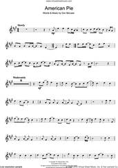 Cover icon of American Pie sheet music for trumpet solo by Madonna and Don McLean, intermediate skill level