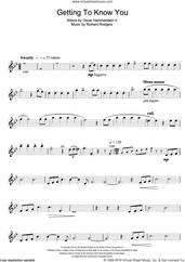 Cover icon of Getting To Know You (from The King And I) sheet music for flute solo by Rodgers & Hammerstein, Richard Rodgers and Oscar II Hammerstein, intermediate skill level