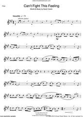 Cover icon of Can't Fight This Feeling sheet music for flute solo by REO Speedwagon and Kevin Cronin, intermediate skill level