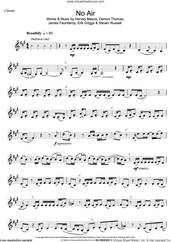 Cover icon of No Air sheet music for clarinet solo by Jordin Sparks, Damon Thomas, Erik Griggs, Harvey Mason, James Fauntleroy and Steven Russell, intermediate skill level