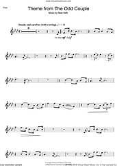 Cover icon of Theme from The Odd Couple sheet music for flute solo by Neal Hefti, intermediate skill level