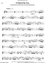 Cover icon of I'll Stand By You sheet music for flute solo by The Pretenders, Billy Steinberg, Chrissie Hynde and Tom Kelly, intermediate skill level