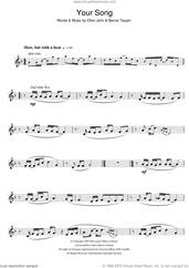 Cover icon of Your Song sheet music for flute solo by Elton John and Bernie Taupin, intermediate skill level
