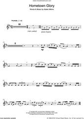 Cover icon of Hometown Glory sheet music for flute solo by Adele, intermediate skill level