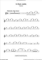 Cover icon of In Dulci Jubilo sheet music for violin solo, intermediate skill level