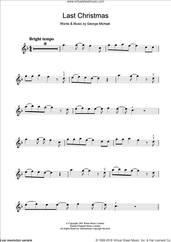 Cover icon of Last Christmas sheet music for violin solo by Wham! and George Michael, intermediate skill level