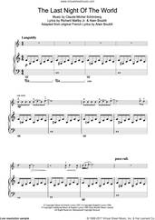 Cover icon of The Last Night Of The World (from Miss Saigon) sheet music for violin solo by Boublil and Schonberg, Alain Boublil, Claude-Michel Schonberg and Richard Maltby, Jr., intermediate skill level