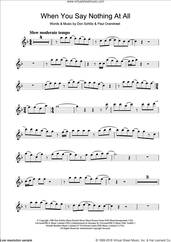 Cover icon of When You Say Nothing At All sheet music for clarinet solo by Alison Krauss, Keith Whitley, Ronan Keating, Don Schlitz and Paul Overstreet, intermediate skill level