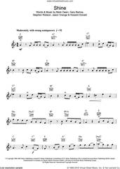 Cover icon of Shine sheet music for violin solo by Take That, Gary Barlow, Howard Donald, Jason Orange, Mark Owen and Steve Robson, intermediate skill level