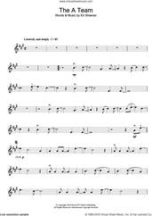 Cover icon of The A Team sheet music for violin solo by Ed Sheeran, intermediate skill level
