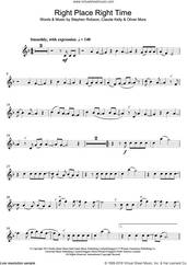Cover icon of Right Place Right Time sheet music for flute solo by Olly Murs, Claude Kelly, Oliver Murs and Steve Robson, intermediate skill level