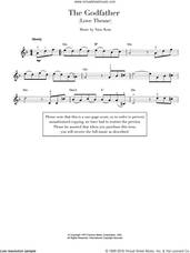 Cover icon of Theme from The Godfather sheet music for violin solo by Nino Rota, intermediate skill level