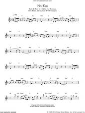 Cover icon of Fix You sheet music for violin solo by Coldplay, Chris Martin, Guy Berryman, Jon Buckland and Will Champion, intermediate skill level