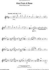 Cover icon of Kiss From A Rose sheet music for saxophone solo by Manuel Seal, intermediate skill level
