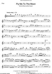 Cover icon of Fly Me To The Moon (In Other Words) sheet music for flute solo by Julie London and Bart Howard, wedding score, intermediate skill level