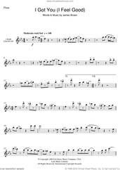 Cover icon of I Got You (I Feel Good) sheet music for flute solo by James Brown, intermediate skill level
