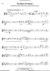 Cover icon of It's Now Or Never sheet music for flute solo by Elvis Presley, Aaron Schroeder, Eduardo Di Capua and Wally Gold, intermediate skill level