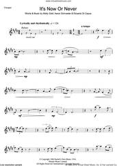 Cover icon of It's Now Or Never sheet music for trumpet solo by Elvis Presley, Aaron Schroeder, Eduardo Di Capua and Wally Gold, intermediate skill level