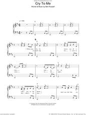 Cover icon of Cry To Me sheet music for piano solo by Solomon Burke and Bert Russell, easy skill level