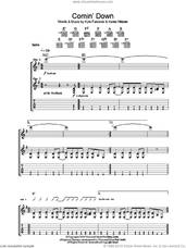 Cover icon of Comin' Down sheet music for guitar (tablature) by The View, Keiren Webster and Kyle Falconer, intermediate skill level