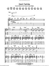 Cover icon of Don't Tell Me sheet music for guitar (tablature) by The View, Keiren Webster and Kyle Falconer, intermediate skill level