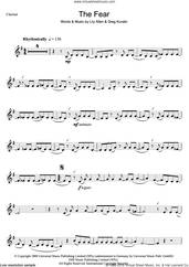 Cover icon of The Fear sheet music for clarinet solo by Lily Allen and Greg Kurstin, intermediate skill level