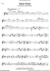 Cover icon of Baker Street sheet music for flute solo by Gerry Rafferty, intermediate skill level