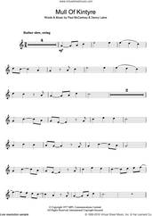 Cover icon of Mull Of Kintyre sheet music for clarinet solo by Wings, Denny Laine and Paul McCartney, intermediate skill level