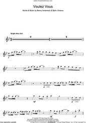 Cover icon of Voulez Vous sheet music for flute solo by ABBA, Benny Andersson and Bjorn Ulvaeus, intermediate skill level