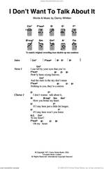 Cover icon of I Don't Want To Talk About It sheet music for ukulele (chords) by Everything But The Girl and Danny Whitten, intermediate skill level