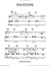 Cover icon of Return Of The Mack sheet music for voice, piano or guitar by Mark Morrison and Phil Chill, intermediate skill level