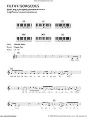 Cover icon of Filthy/Gorgeous sheet music for piano solo (chords, lyrics, melody) by Scissor Sisters, Ana Lynch, Jason Sellards and Scott Hoffman, intermediate piano (chords, lyrics, melody)