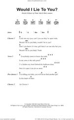 Cover icon of Would I Lie To You? sheet music for guitar (chords) by Charles & Eddie, Mick Leeson and Peter Vale, intermediate skill level
