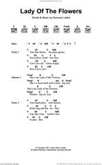 Cover icon of Lady Of The Flowers sheet music for guitar (chords) by Walter Donovan and Donovan Leitch, intermediate skill level