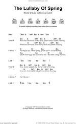 Cover icon of The Lullaby Of Spring sheet music for guitar (chords) by Walter Donovan and Donovan Leitch, intermediate skill level