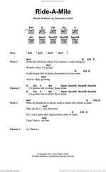 Cover icon of Ride A Mile sheet music for guitar (chords) by Walter Donovan and Donovan Leitch, intermediate skill level