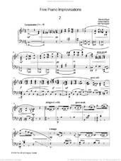 Cover icon of Five Piano Improvisations: 2. Largamente sheet music for piano solo by Edward Elgar, classical score, intermediate skill level
