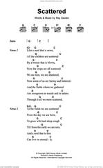 Cover icon of Scattered sheet music for guitar (chords) by The Kinks and Ray Davies, intermediate skill level